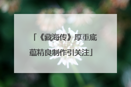 《藏海传》厚重底蕴精良制作引关注