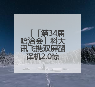 「第34届哈洽会」科大讯飞携双屏翻译机2.0惊艳亮相