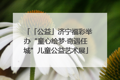 「公益」济宁福彩举办“童心绘梦·奇遇任城”儿童公益艺术展