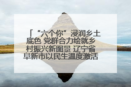 “六个你”浸润乡土底色 党群合力绘就乡村振兴新图景 辽宁省阜新市以民生温度激活乡村善治密码