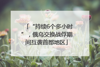 “持续6个多小时”，俄乌交换战俘期间互袭首都地区