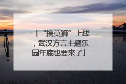 “搞莫狮”上线，武汉方言主题乐园年底也要来了