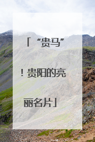 “贵马”！贵阳的亮丽名片