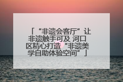 “非遗会客厅”让非遗触手可及 河口区精心打造“非遗美学自助体验空间”
