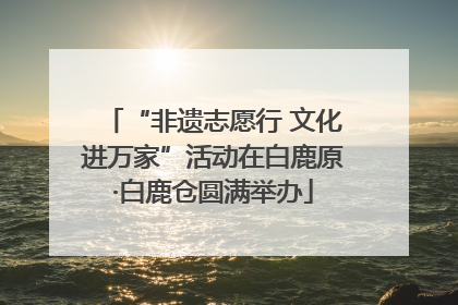 “非遗志愿行 文化进万家”活动在白鹿原·白鹿仓圆满举办