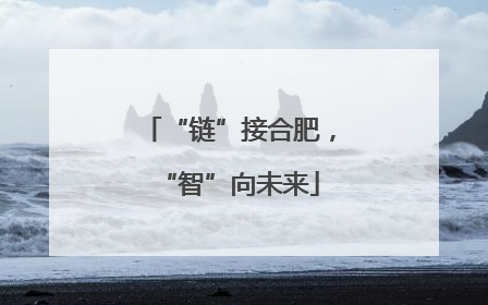 “链”接合肥，“智”向未来