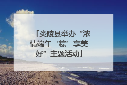炎陵县举办“浓情端午‘粽’享美好”主题活动