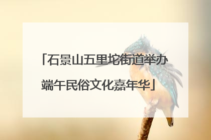 石景山五里坨街道举办端午民俗文化嘉年华