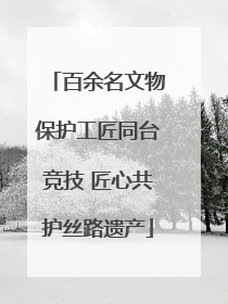 百余名文物保护工匠同台竞技 匠心共护丝路遗产