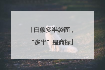 白象多半袋面，“多半”是商标