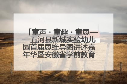 童声・童趣・童思——五河县新城实验幼儿园首届思维导图讲述嘉年华暨安徽省学前教育教研基地园项目阶段性成果展示活动