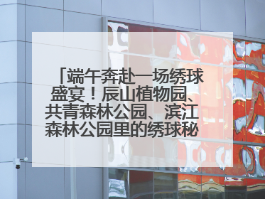 端午奔赴一场绣球盛宴！辰山植物园、共青森林公园、滨江森林公园里的绣球秘境在这里