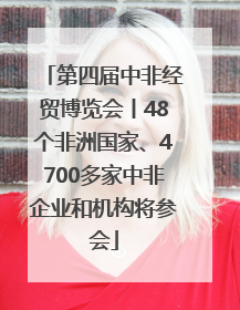 第四届中非经贸博览会丨48个非洲国家、4700多家中非企业和机构将参会