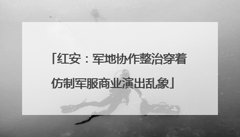 红安：军地协作整治穿着仿制军服商业演出乱象