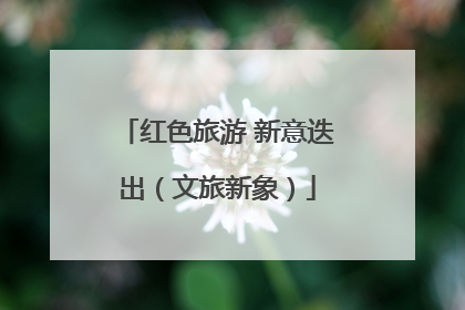 红色旅游 新意迭出（文旅新象）