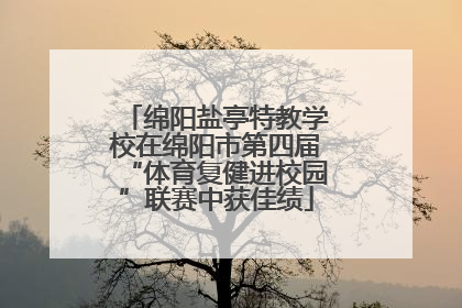 绵阳盐亭特教学校在绵阳市第四届“体育复健进校园”联赛中获佳绩