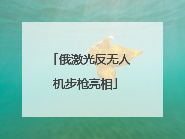 俄激光反无人机步枪亮相