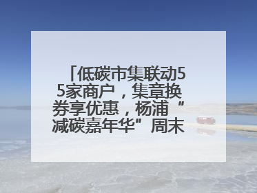 低碳市集联动55家商户，集章换券享优惠，杨浦“减碳嘉年华”周末亮相大学路