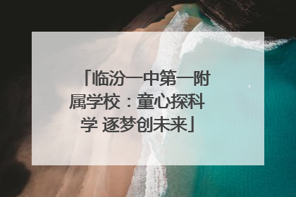 临汾一中第一附属学校：童心探科学 逐梦创未来