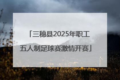 三穗县2025年职工五人制足球赛激情开赛