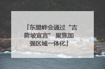 东盟峰会通过“吉隆坡宣言” 聚焦加强区域一体化