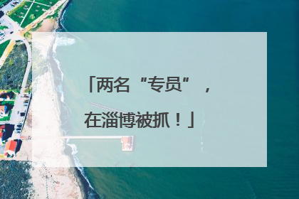 两名“专员”，在淄博被抓！