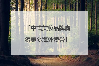 中式美妆品牌赢得更多海外赞誉