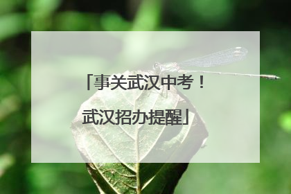 事关武汉中考！武汉招办提醒