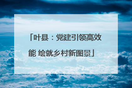 叶县：党建引领高效能 绘就乡村新图景