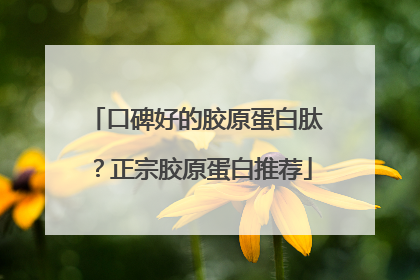 口碑好的胶原蛋白肽？正宗胶原蛋白推荐