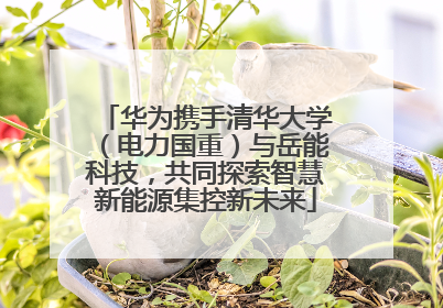 华为携手清华大学（电力国重）与岳能科技，共同探索智慧新能源集控新未来