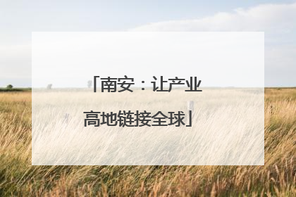 南安：让产业高地链接全球