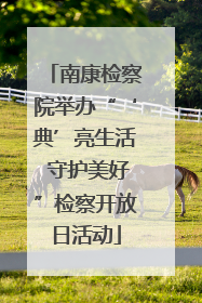 南康检察院举办“‘典’亮生活 守护美好”检察开放日活动