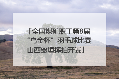 全国煤矿职工第8届“乌金杯”羽毛球比赛山西襄垣挥拍开赛