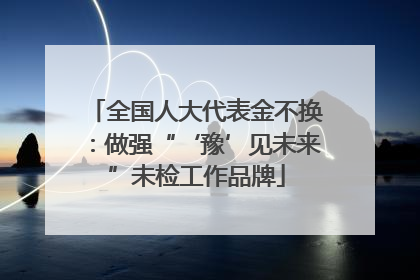 全国人大代表金不换：做强“‘豫’见未来”未检工作品牌
