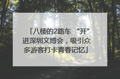 八楼的2路车 “开” 进深圳文博会，吸引众多游客打卡青春记忆
