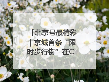 北京号最精彩｜京城首条“限时步行街”在CBD商圈开街