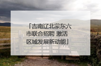 吉南辽北蒙东六市联合招聘 激活区域发展新动能