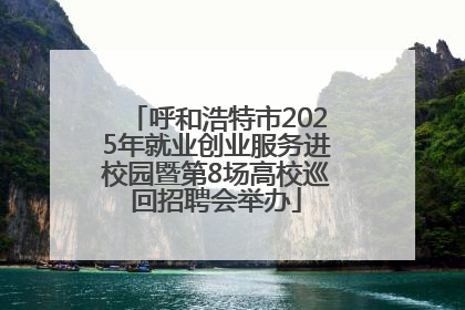 呼和浩特市2025年就业创业服务进校园暨第8场高校巡回招聘会举办
