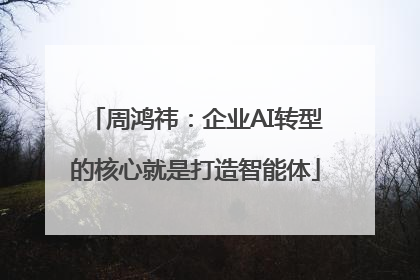 周鸿祎：企业AI转型的核心就是打造智能体