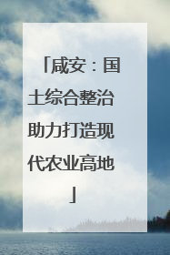 咸安：国土综合整治助力打造现代农业高地