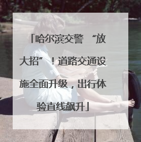 哈尔滨交警 “放大招”！道路交通设施全面升级，出行体验直线飙升