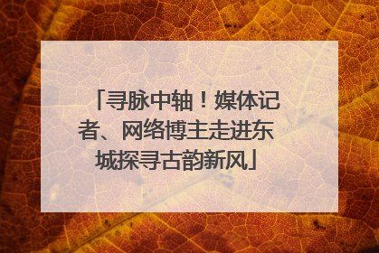 寻脉中轴！媒体记者、网络博主走进东城探寻古韵新风