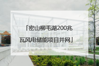 密山柳毛湖200兆瓦风电储能项目并网