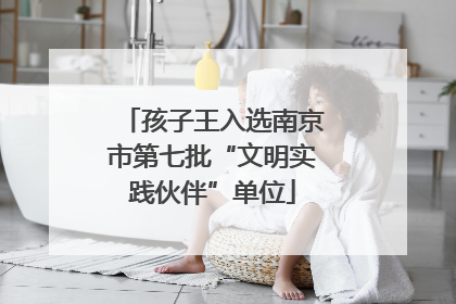 孩子王入选南京市第七批“文明实践伙伴”单位