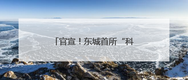 官宣！东城首所“科学”命名校揭牌→