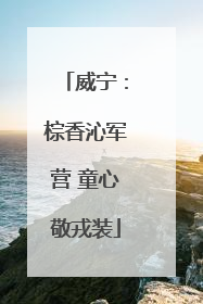 威宁：棕香沁军营 童心敬戎装