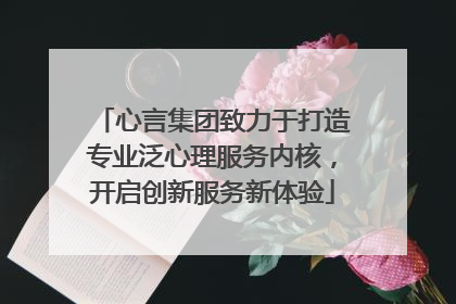 心言集团致力于打造专业泛心理服务内核，开启创新服务新体验