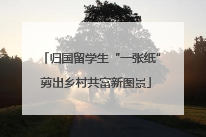 归国留学生“一张纸”剪出乡村共富新图景
