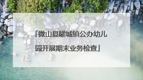 微山县驩城镇公办幼儿园开展期末业务检查
